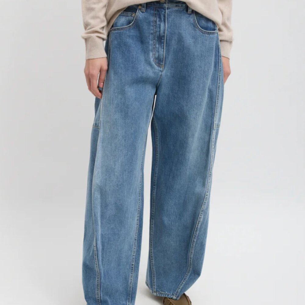 Tibi Sid jeans, classic wash, 26 Short. Reduced $325 ($495)